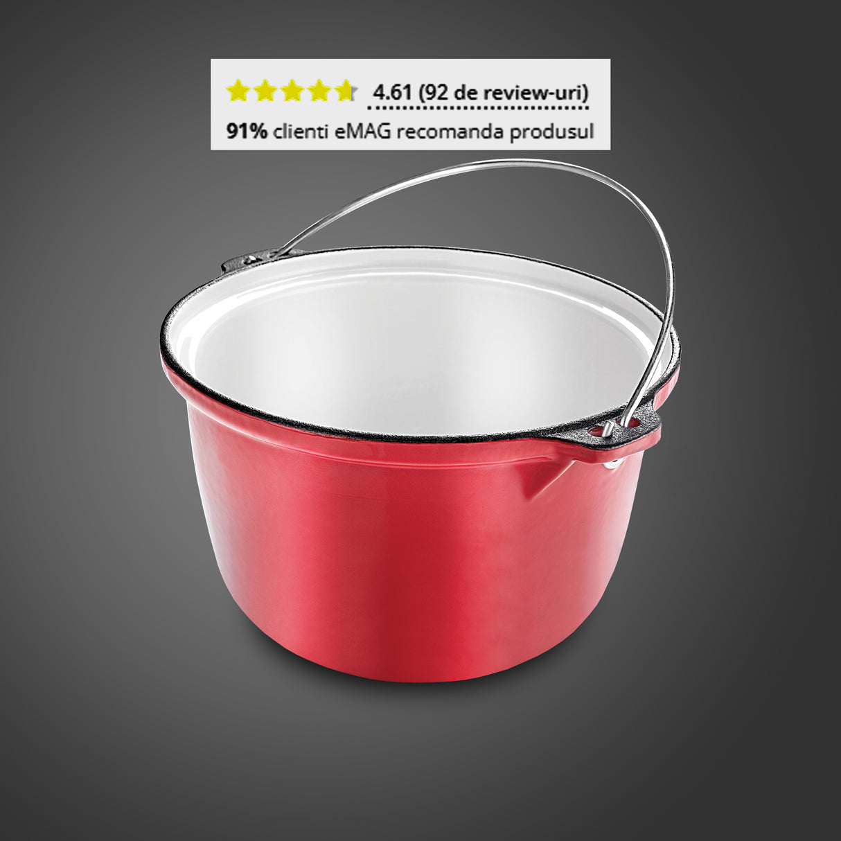 Tuci din fontă emailată