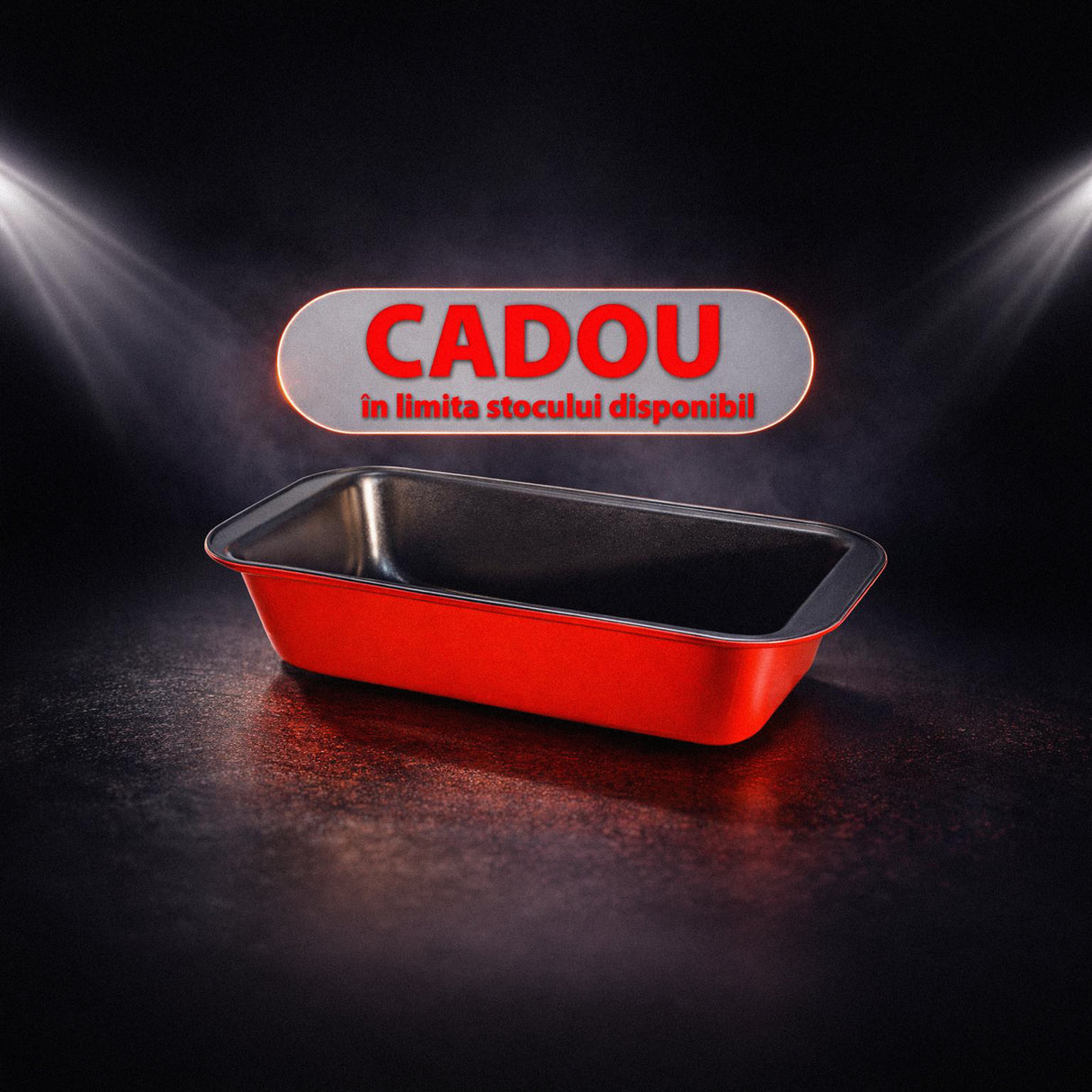 CADOU - Tavă de cozonac cu acoperire antiaderentă, 25x13 cm