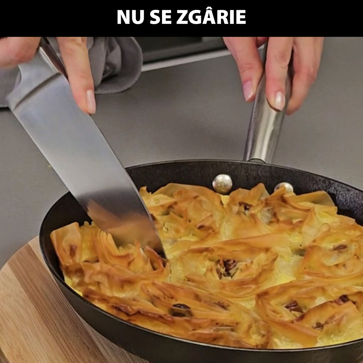 Pure lightweight cast iron frying pan