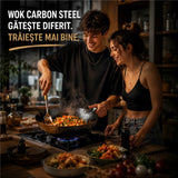 Wok aus Kohlenstoffstahl